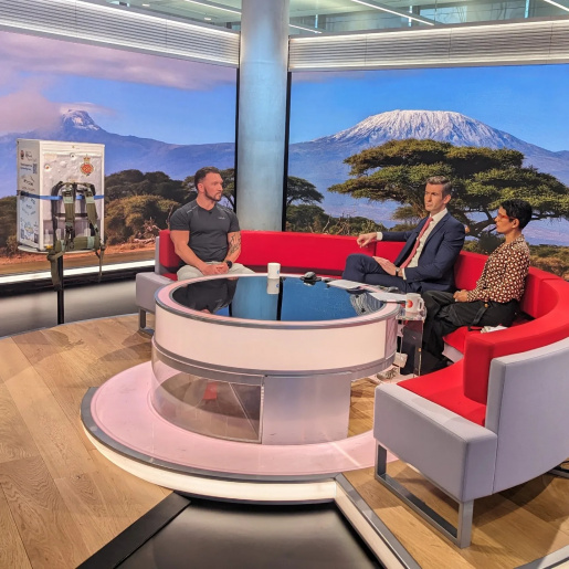 Michael Copeland scales Kilimanjaro with his fridge to raise charity money